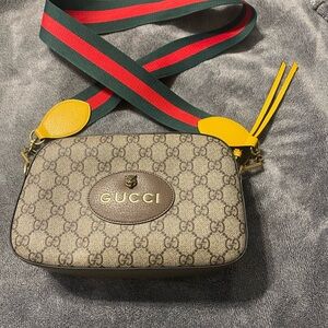 GG Crossbody Bag with Signature Stripe Strap